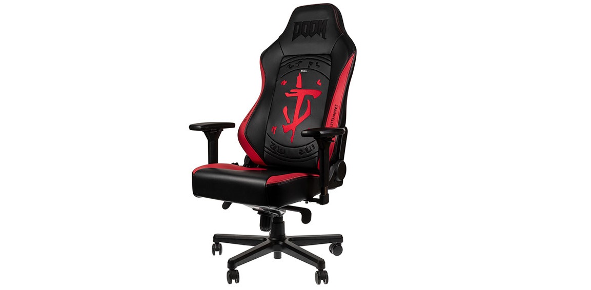 Ghế Gamer Noblechairs HERO DOOM Edition trang bị tay ghế 4D khổ lớn dễ điều chỉnh